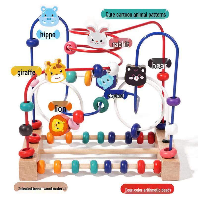 Montessori Wooden Bead Maze: Fine Motor Skills & Intelligence Development Toy for Children
Montessori Wooden Bead Maze: Fine Motor Skills & Intelligence Development Toy for Children