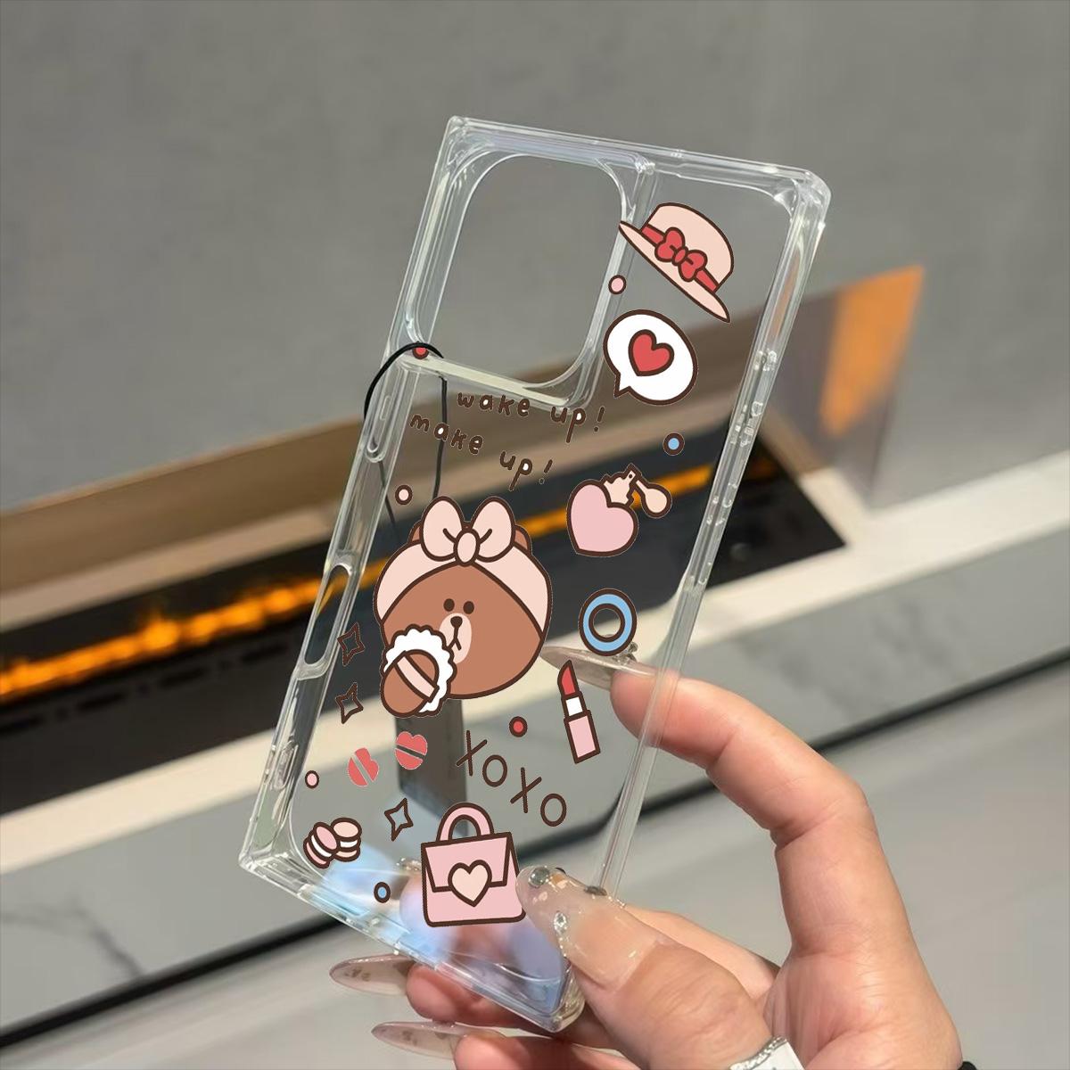 Прозрачный квадратный чехол-накладка для iPhone 16 ProMax 13 15 Plus 12 11 14 Pro Max, защита от окисления, чехол с рисунком плюшевого мишки в форме сердца iphone 16
Прозрачный квадратный чехол-накладка для iPhone 16 ProMax 13 15 Plus 12 11 14 Pro Max, защита от окисления, чехол с рисунком плюшевого мишки в форме сердца iphone 16