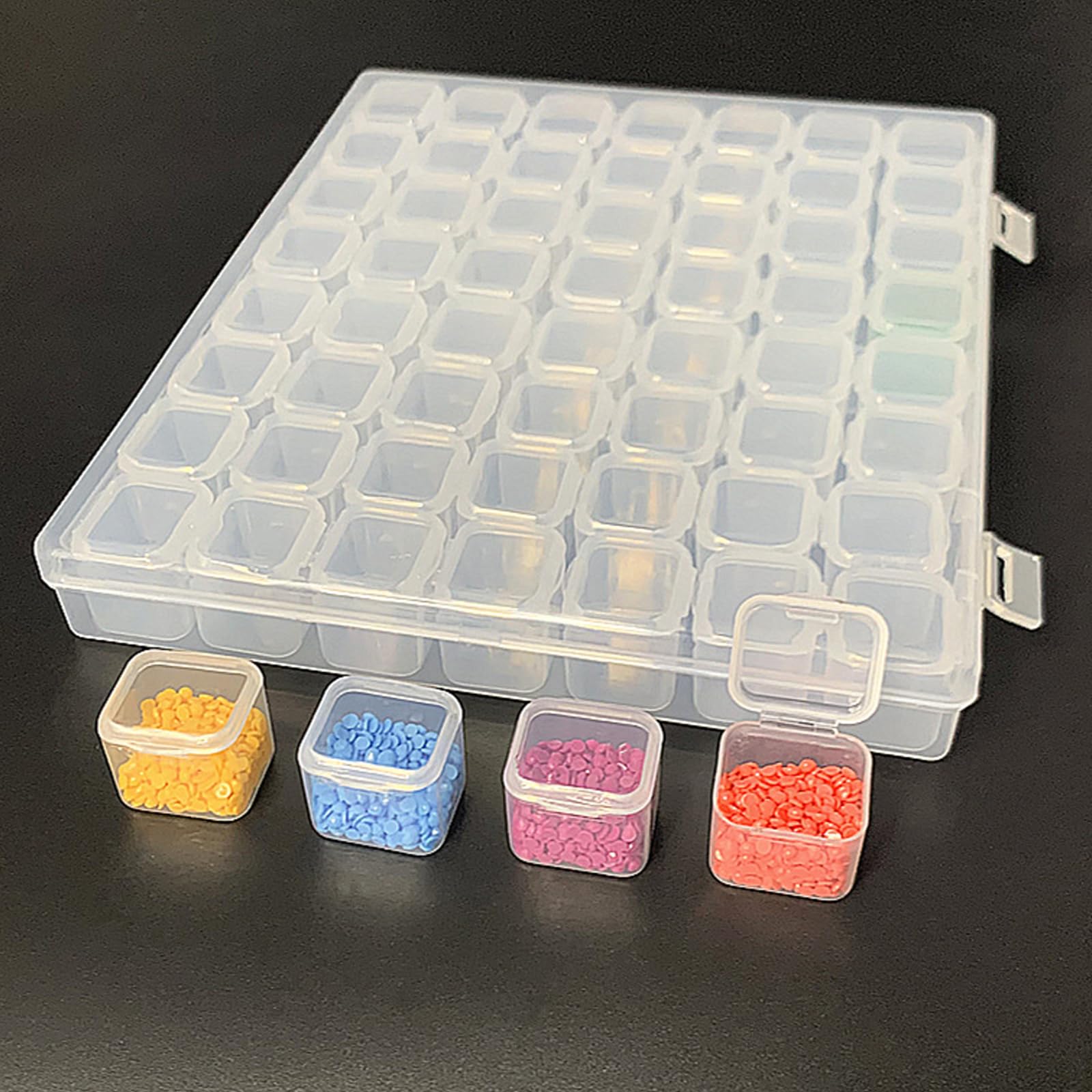 Dekori Small Divided Case Accessories Storage Bead Holder 56 Divided PP Transparent Independent Storage Container Small Items Storage Jewelry Box
Dekori Small Divided Case Accessories Storage Bead Holder 56 Divided PP Transparent Independent Storage Container Small Items Storage Jewelry Box
