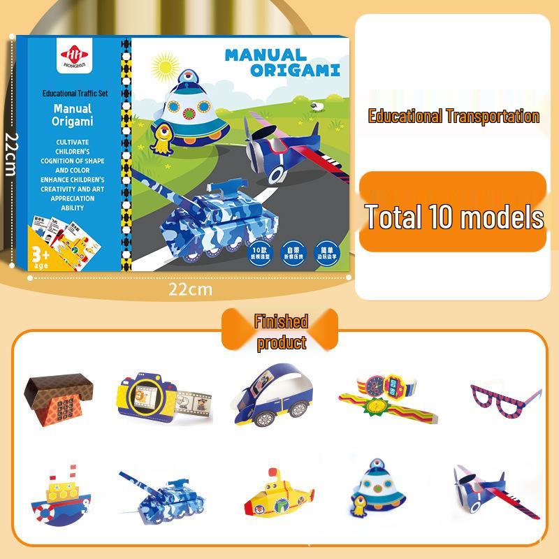 Creative 3D Origami Airplane Set for Kids – Educational, Handmade Thinking Toy
Creative 3D Origami Airplane Set for Kids – Educational, Handmade Thinking Toy