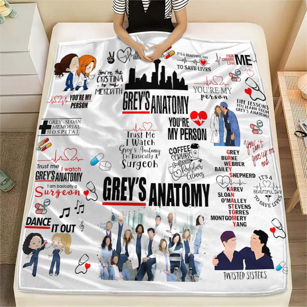 1PC Grey s Anatomy Print Flannel Blanket, High quality All Seasons, Home Decor, Warmth and Comfort, Perfect for Christmas Gifts 80cm x 120cm
1PC Grey s Anatomy Print Flannel Blanket, High quality All Seasons, Home Decor, Warmth and Comfort, Perfect for Christmas Gifts 80cm x 120cm