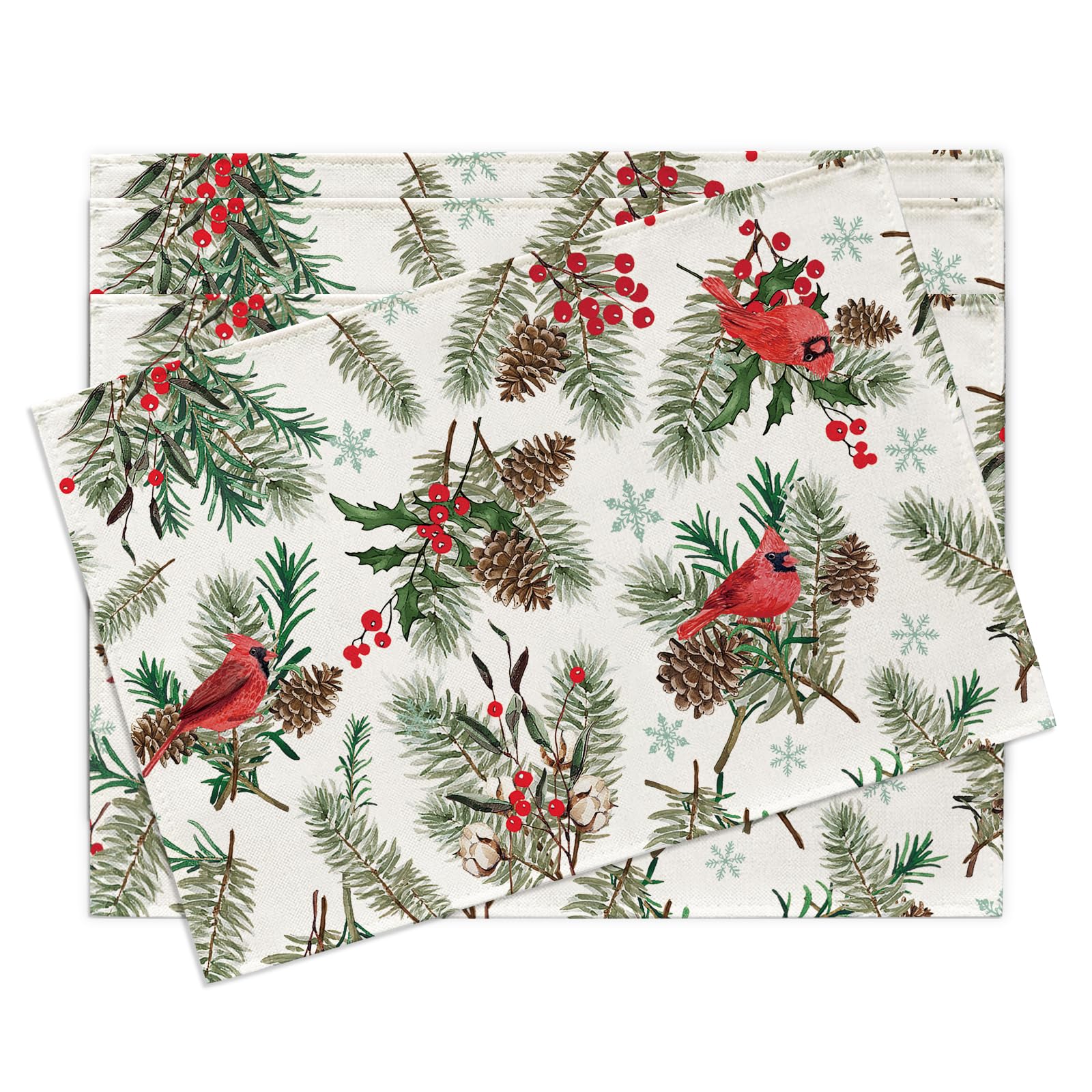 Winter Snowy Village Black Placemats Set of 4, Farmhouse Pine Tree Snowflake Polka Dots Dining Place Mats Table Decor 4Pcs-12 X18
Winter Snowy Village Black Placemats Set of 4, Farmhouse Pine Tree Snowflake Polka Dots Dining Place Mats Table Decor 4Pcs-12 X18