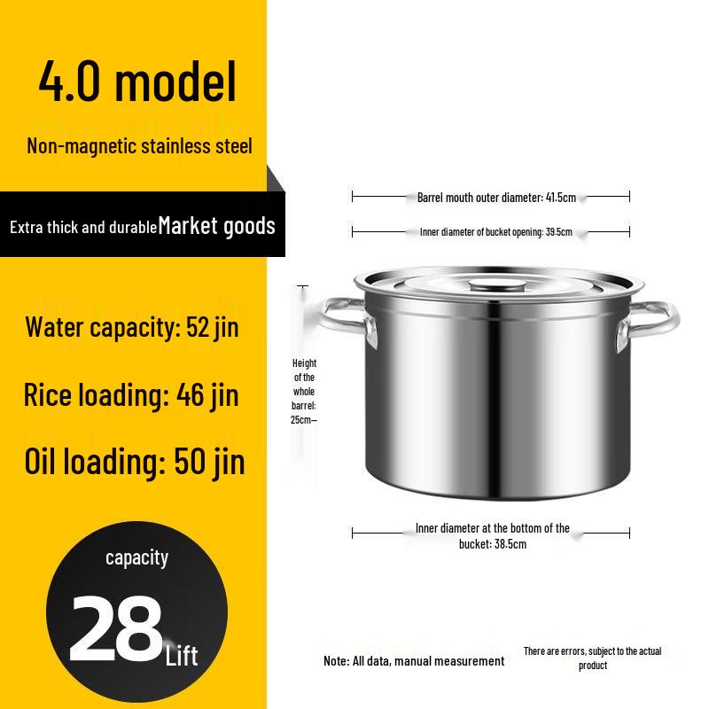 Thickened Stainless Steel Stockpot Set with Lids (3-Pack)
Thickened Stainless Steel Stockpot Set with Lids (3-Pack)