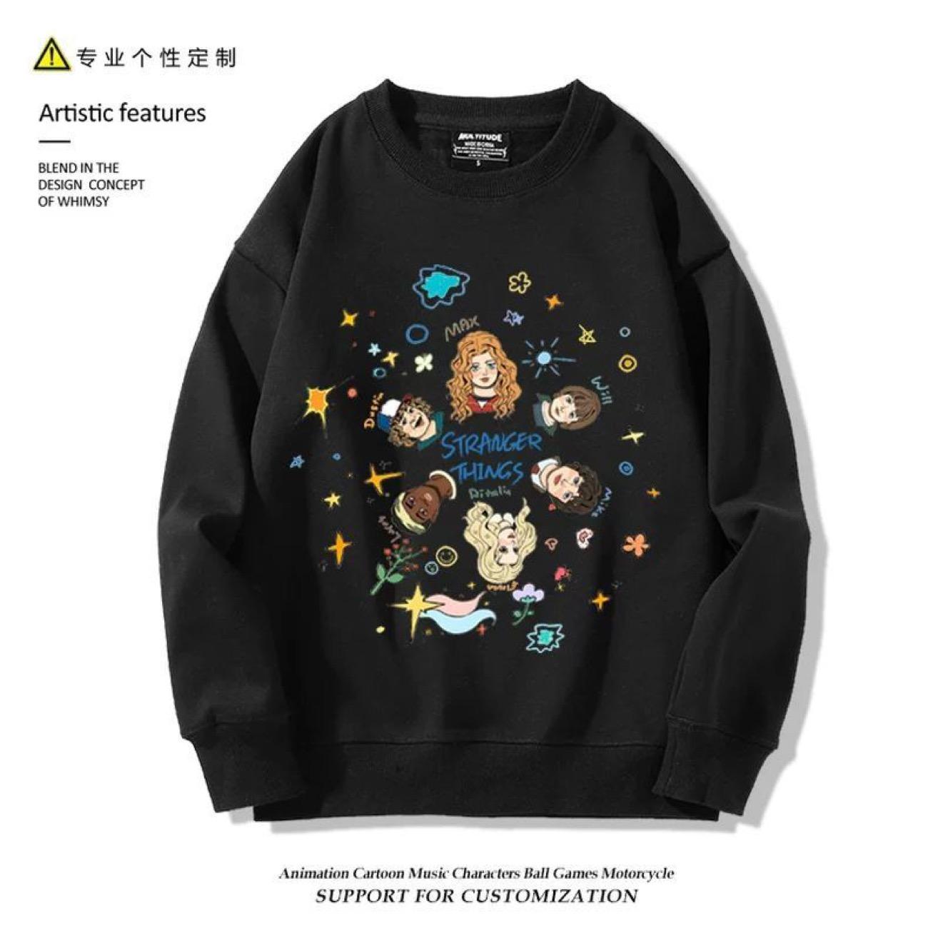 Світшот Stranger Things Пальто Мода осінній одяг black3-XL чорний
Світшот Stranger Things Пальто Мода осінній одяг black3-XL чорний