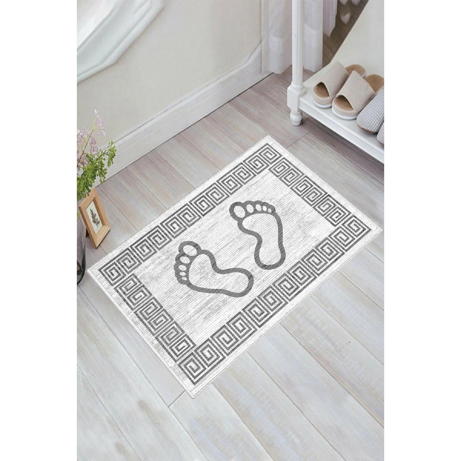 Коврик для ванной комнаты Footprint 40x60 см, серый коврик серый 
Коврик для ванной комнаты Footprint 40x60 см, серый коврик серый