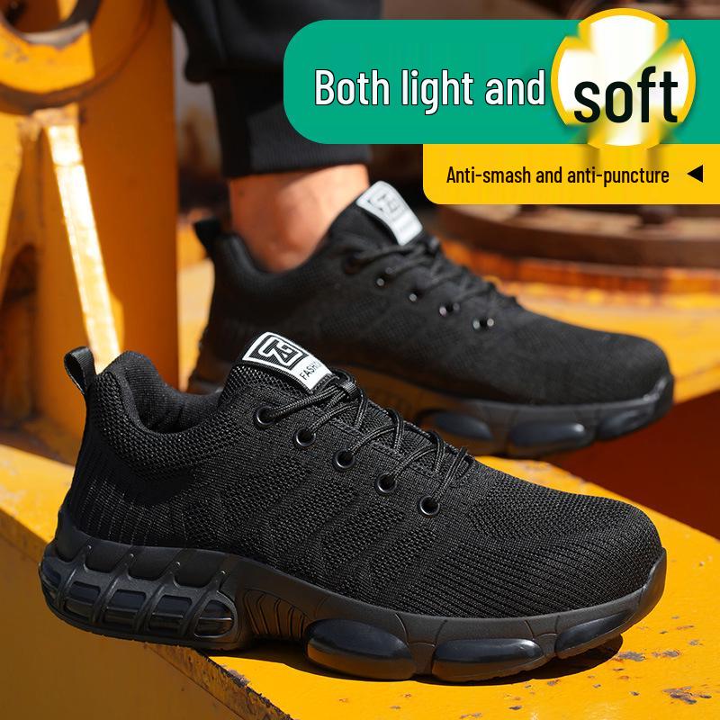 Men s Breathable Steel Toe Work Shoes - Anti-Piercing, Anti-Smash, Kevlar Protection Black Model 36
Men s Breathable Steel Toe Work Shoes - Anti-Piercing, Anti-Smash, Kevlar Protection Black Model 36