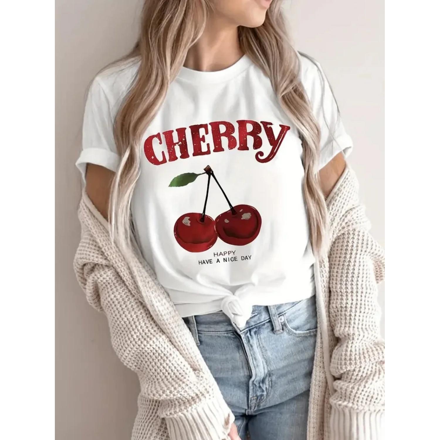 Trendy Coquette Cherry T-Shirts Kawaii Y2k Aesthetic Graphic Tees Cute Vintage T Shirt Short Sleeve Cotton Women Clothing Y2K XXXXXL
Trendy Coquette Cherry T-Shirts Kawaii Y2k Aesthetic Graphic Tees Cute Vintage T Shirt Short Sleeve Cotton Women Clothing Y2K XXXXXL