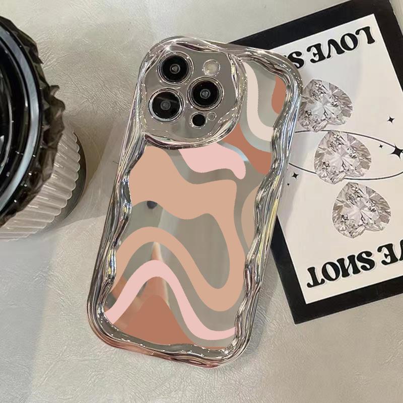 Чехол Wave Frame Stripe Mirror для iPhone 16 Pro 15 14 13 Pro Max 12 11 с глянцевым покрытием, защитой линз, противоударным мягким чехлом из ТПУ iPhone 15 коричневый/розовый
Чехол Wave Frame Stripe Mirror для iPhone 16 Pro 15 14 13 Pro Max 12 11 с глянцевым покрытием, защитой линз, противоударным мягким чехлом из ТПУ iPhone 15 коричневый/розовый