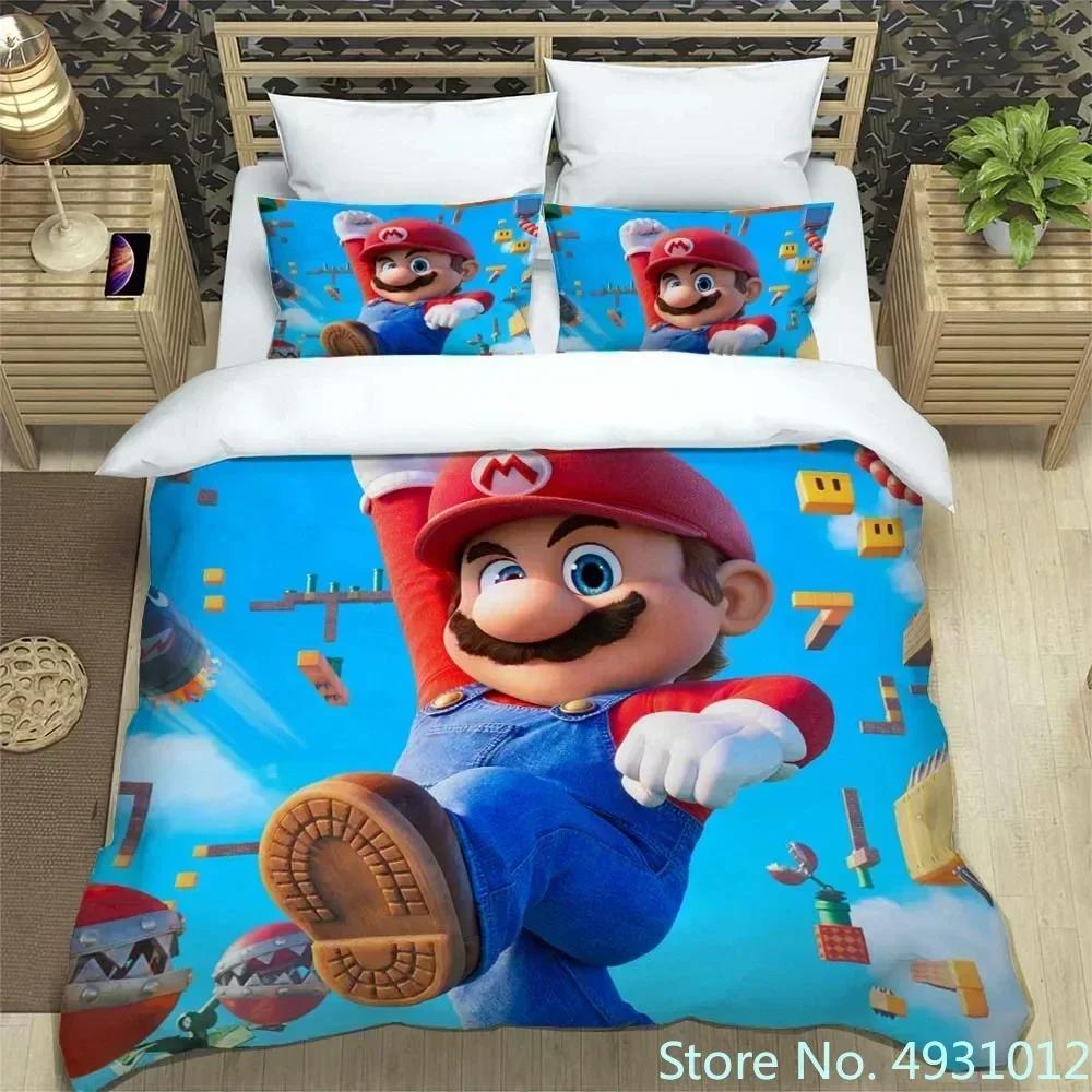 Anime Jumpman Super Mario Children Bedding Set Pillowcase Bedclothes Cartoon 3D Printed Kids Adult Boys Quilt Duvet Cover Gift AU King(245*210cm)3pcs
Anime Jumpman Super Mario Children Bedding Set Pillowcase Bedclothes Cartoon 3D Printed Kids Adult Boys Quilt Duvet Cover Gift AU King(245*210cm)3pcs