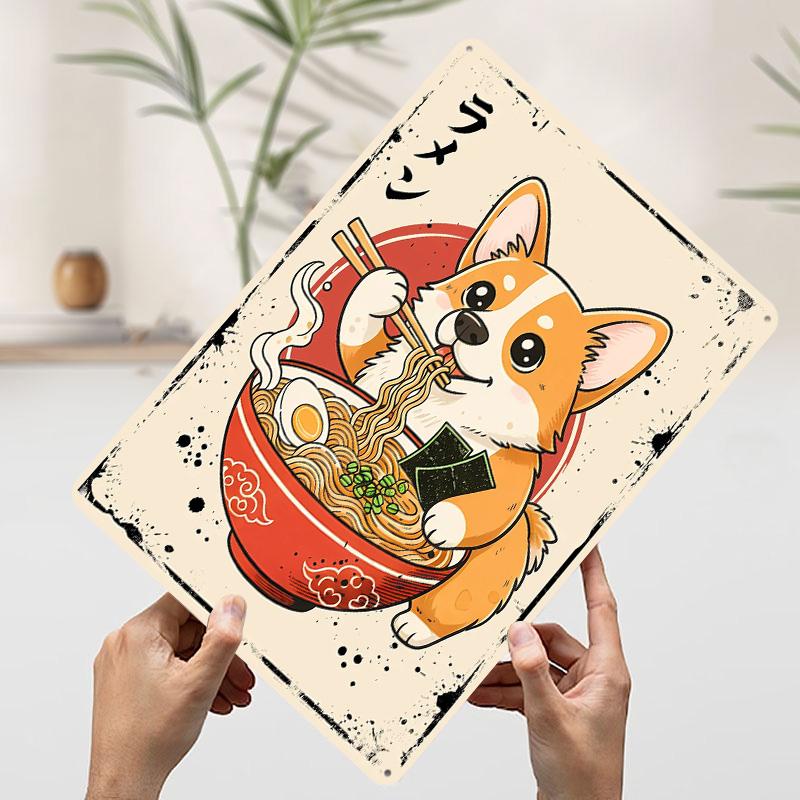 Corgi Eating Ramen Cartoon Metal Poster Customized Wall Art Retro Vintage Tinplate Signs for Setup Decorations Home Decor Items 7.9x11.8In(20x30cm)
Corgi Eating Ramen Cartoon Metal Poster Customized Wall Art Retro Vintage Tinplate Signs for Setup Decorations Home Decor Items 7.9x11.8In(20x30cm)