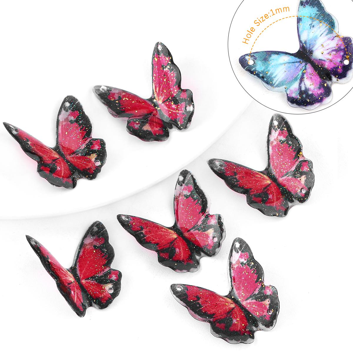 2 шт./пакет, популярные подвески, бусины, украшение в виде бабочки из смолы для изготовления ювелирных изделий своими руками Diagonal красный
2 шт./пакет, популярные подвески, бусины, украшение в виде бабочки из смолы для изготовления ювелирных изделий своими руками Diagonal красный