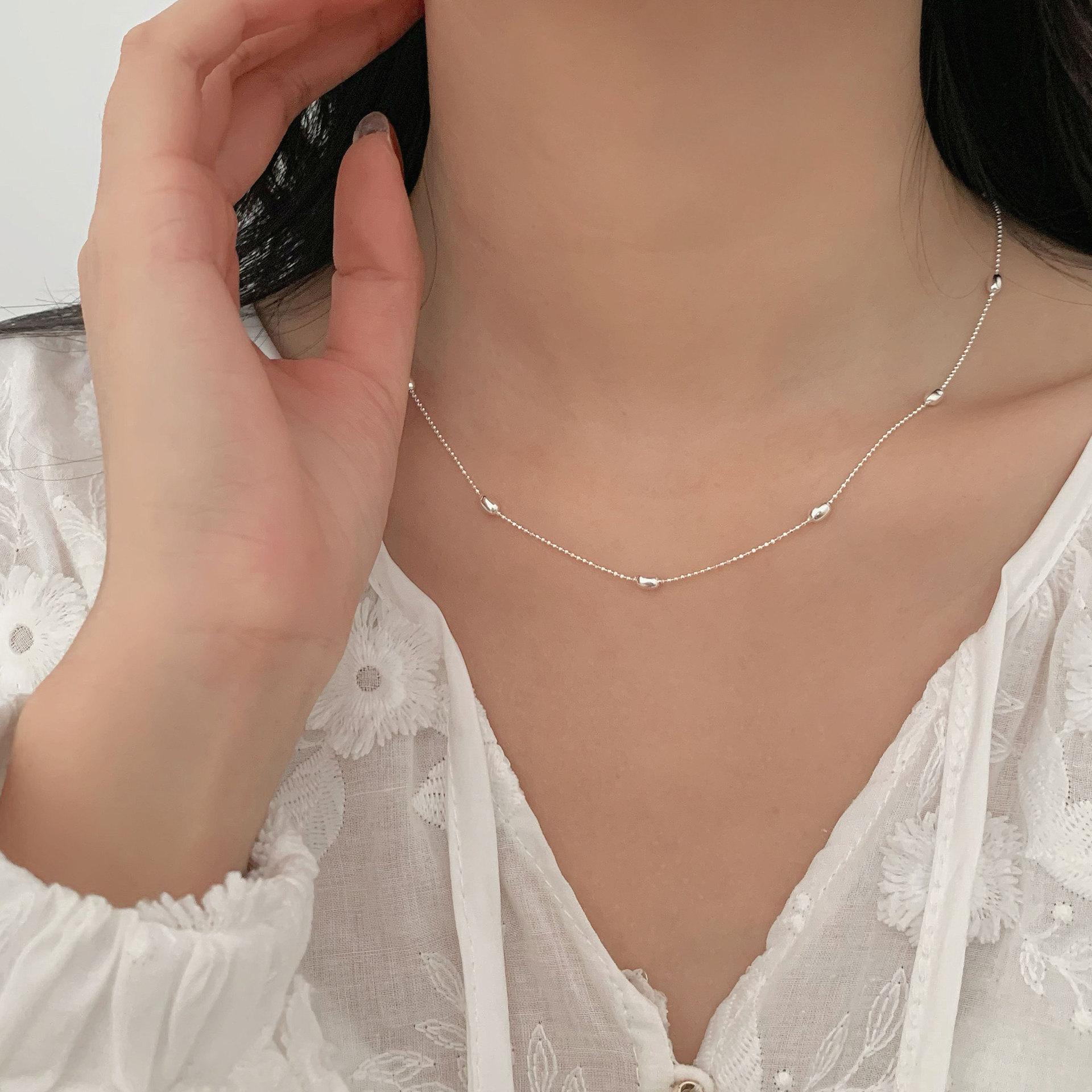 Popular ins style Korean 925 sterling silver necklace women s olive bead chain simple versatile plain silver necklace trendy 925 sterling silver
Popular ins style Korean 925 sterling silver necklace women s olive bead chain simple versatile plain silver necklace trendy 925 sterling silver