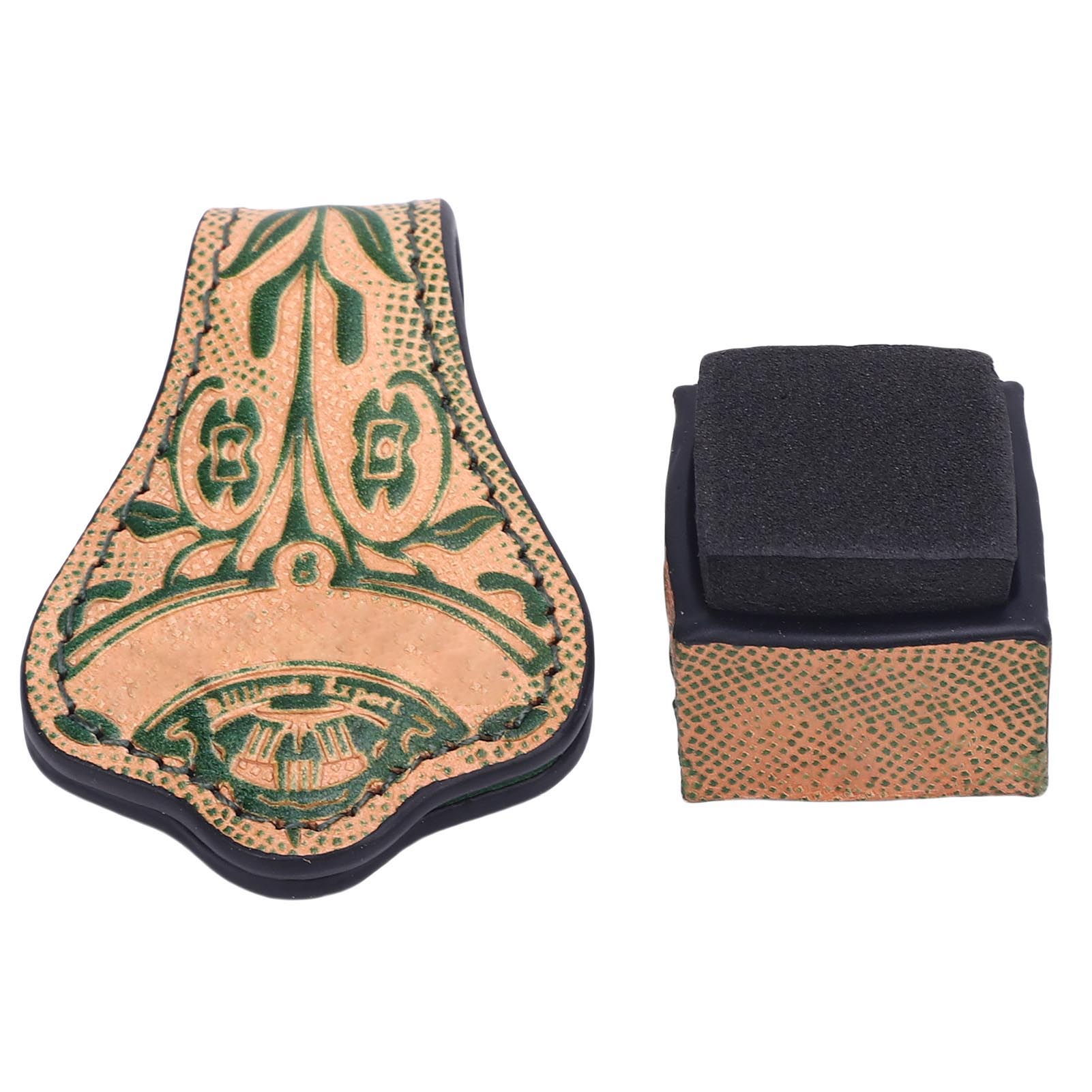 Pool Cue Chalk Holder Leather Engraved Magnetic Billiard Cue Accessory Holder with Chalk Green
Pool Cue Chalk Holder Leather Engraved Magnetic Billiard Cue Accessory Holder with Chalk Green