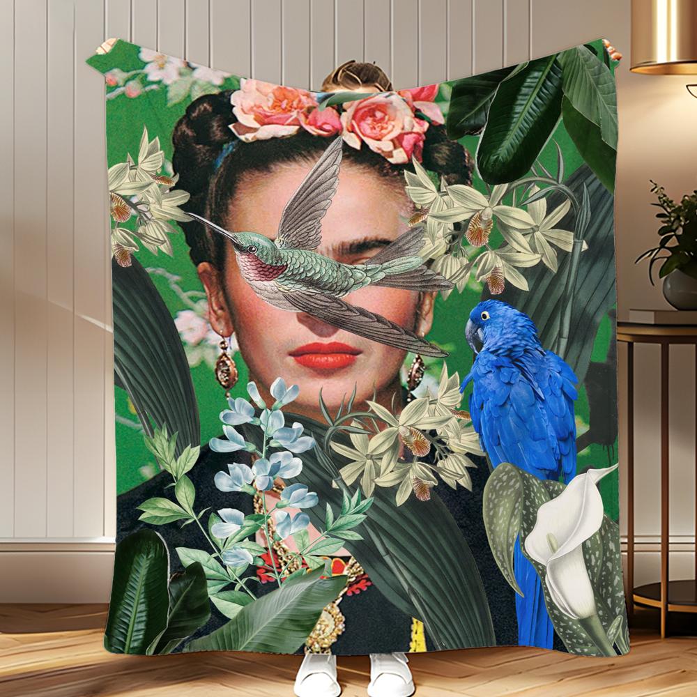 classic artist Frida Kahlo Throw Soft Coral Fleece Blanket 310gsm Fluffy Warm Throw for Sofa Bed Couch Bedroom Decor 75x100cm
classic artist Frida Kahlo Throw Soft Coral Fleece Blanket 310gsm Fluffy Warm Throw for Sofa Bed Couch Bedroom Decor 75x100cm
