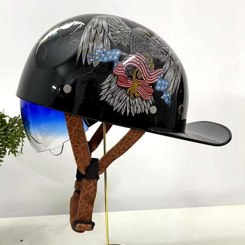 Cruise Helmet Personalized Retro Semi-helmet Men Women Electric Vehicles Four-season Baseball Caps Motorcycles Prince Scoop Helmets XL
Cruise Helmet Personalized Retro Semi-helmet Men Women Electric Vehicles Four-season Baseball Caps Motorcycles Prince Scoop Helmets XL