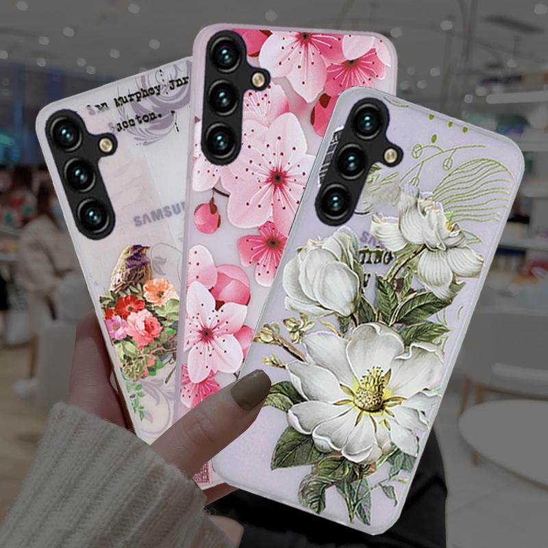 Матовый прозрачный мягкий чехол с цветами для Samsung Galaxy S23 S22 Ultra S21 Plus A04s A53 A33 A73 A23 A03 A13 A22 A32 A52 A72 A12 A51 M32 4G 5G силиконовый чехол
Матовый прозрачный мягкий чехол с цветами для Samsung Galaxy S23 S22 Ultra S21 Plus A04s A53 A33 A73 A23 A03 A13 A22 A32 A52 A72 A12 A51 M32 4G 5G силиконовый чехол