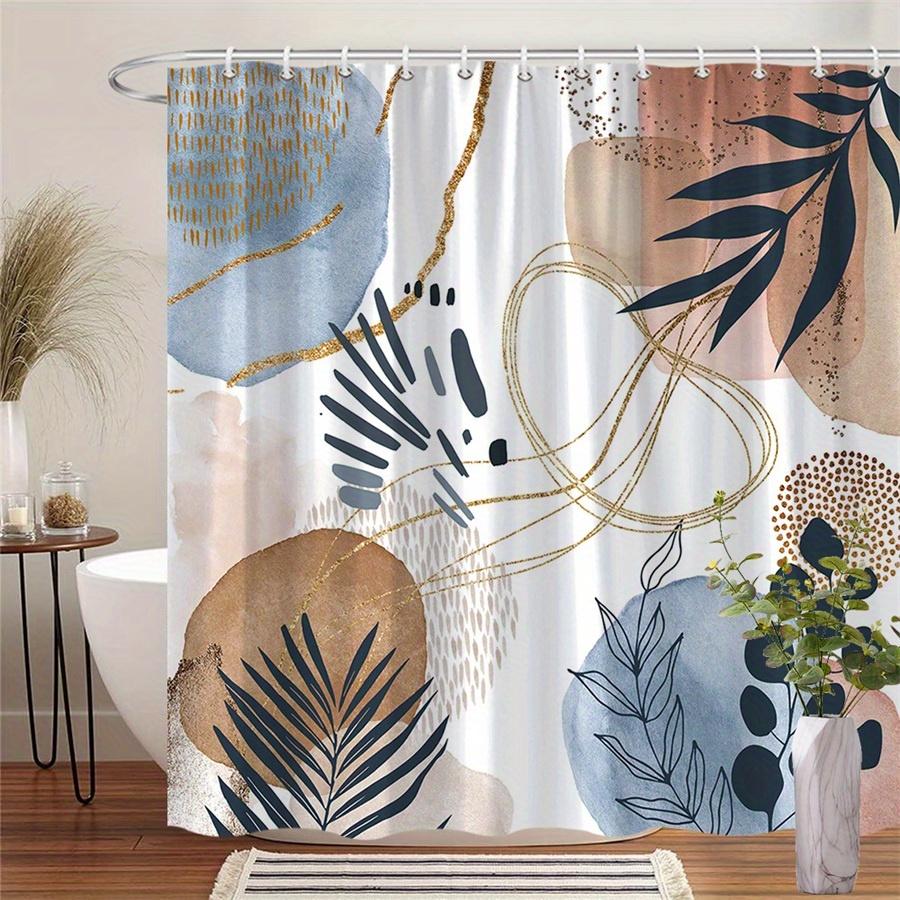 1Pc Abstract Geometric And Nature Style Shower Curtain, Machine Washable Polyester With Hooks For Bathroom Decoration W60H190(CM)-1 Pcs
1Pc Abstract Geometric And Nature Style Shower Curtain, Machine Washable Polyester With Hooks For Bathroom Decoration W60H190(CM)-1 Pcs