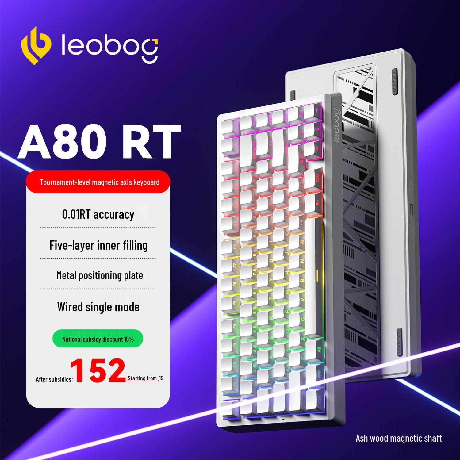 LEOBOG A80RT Magnetic Axis Hot-Swappable E-Sports Mechanical Gaming Keyboard
LEOBOG A80RT Magnetic Axis Hot-Swappable E-Sports Mechanical Gaming Keyboard
