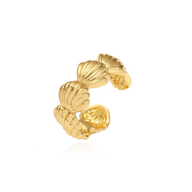 HECHENG, Minimalist Exquisite 18K Gold Plated Craft Smooth Conch Shell Bracelet Ring Series Style Neutral Zircon Other&resizable
HECHENG, Minimalist Exquisite 18K Gold Plated Craft Smooth Conch Shell Bracelet Ring Series Style Neutral Zircon Other&resizable