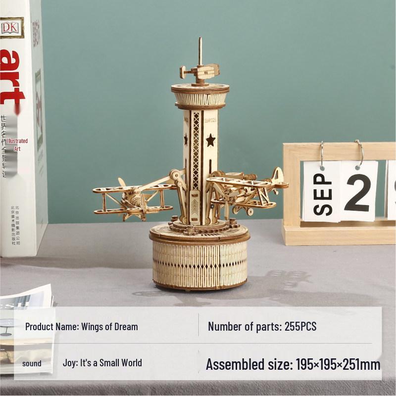 Вращающаяся карусель Деревянная музыкальная шкатулка – Сборка своими руками, Сделано вручную, Искренний подарок
Вращающаяся карусель Деревянная музыкальная шкатулка – Сборка своими руками, Сделано вручную, Искренний подарок