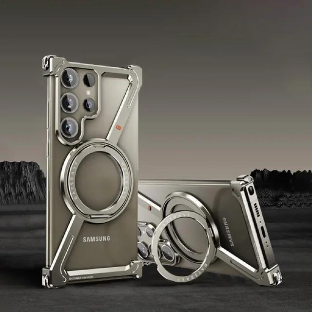 Z Shape Titanium Metal Phone Case for Samsang Galaxy S24 S25 Ultra S24Plus Phone Magsafe Bumper w/ 360° Magnetic Rotation Holder aluminum&Galaxy S24+
Z Shape Titanium Metal Phone Case for Samsang Galaxy S24 S25 Ultra S24Plus Phone Magsafe Bumper w/ 360° Magnetic Rotation Holder aluminum&Galaxy S24+