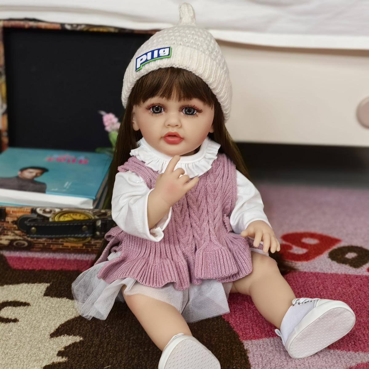 55 см кукла-девочка Reborn, игрушка из KEIUMI, полностью силиконовая, виниловая, реалистичная модель принцессы, детские игрушки, подарок на Пасху, Рождество 22 inch about 55cm
55 см кукла-девочка Reborn, игрушка из KEIUMI, полностью силиконовая, виниловая, реалистичная модель принцессы, детские игрушки, подарок на Пасху, Рождество 22 inch about 55cm