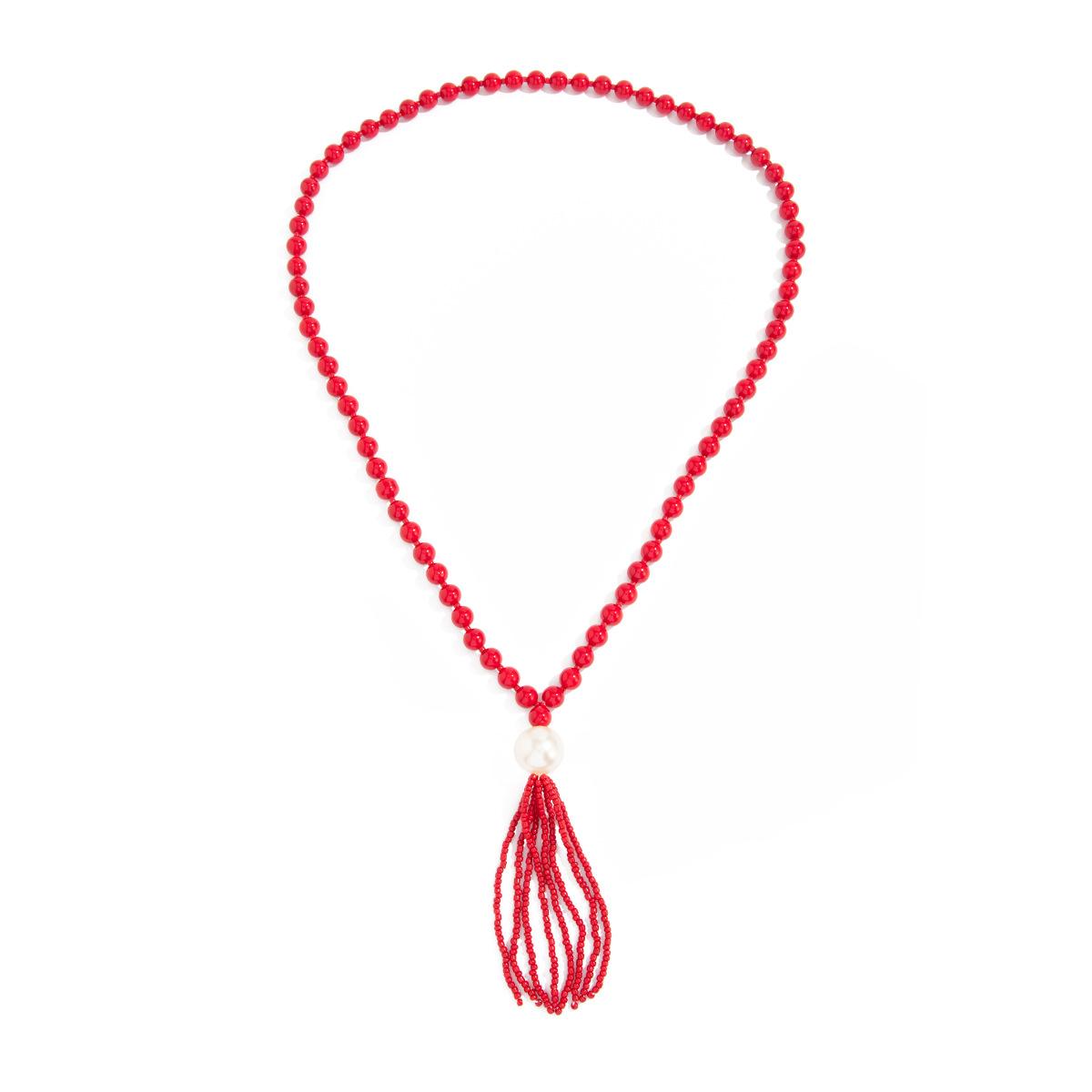 Acrylic Bead Chain Necklace for Women Vintage Tassel Sweater Chain Jewelry Accessory червоний
Acrylic Bead Chain Necklace for Women Vintage Tassel Sweater Chain Jewelry Accessory червоний