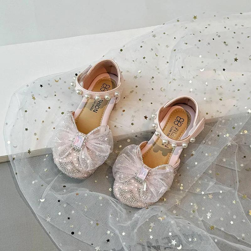 Милые туфли принцессы с кристаллами для девочек на вечеринку, свадьбу, шоу, лето 2024, новые туфли с бантом и жемчужной сеткой, элегантный темперамент 26 розовый
Милые туфли принцессы с кристаллами для девочек на вечеринку, свадьбу, шоу, лето 2024, новые туфли с бантом и жемчужной сеткой, элегантный темперамент 26 розовый