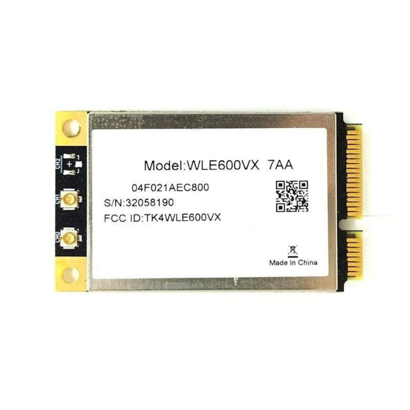 WLE600VX 7AA 802.11ac PCIexpress WIFI Card Networking Adapter 2.4Ghz+5Ghz QCA9882 Wireless Card
WLE600VX 7AA 802.11ac PCIexpress WIFI Card Networking Adapter 2.4Ghz+5Ghz QCA9882 Wireless Card