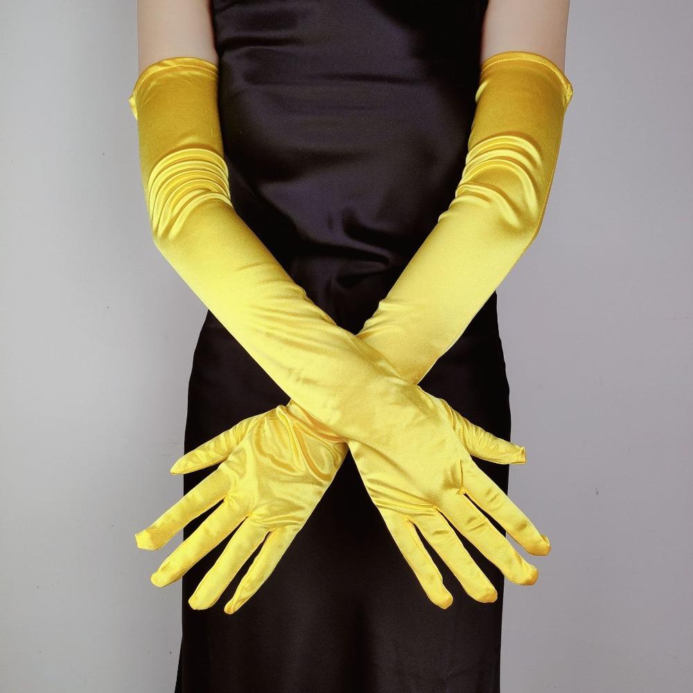 Women s Elegant Long Satin Glove Candy Color Elastic Photograph Party Glove Female Spring Summer 55CM Sunscreen Driving Glove жовтий
Women s Elegant Long Satin Glove Candy Color Elastic Photograph Party Glove Female Spring Summer 55CM Sunscreen Driving Glove жовтий