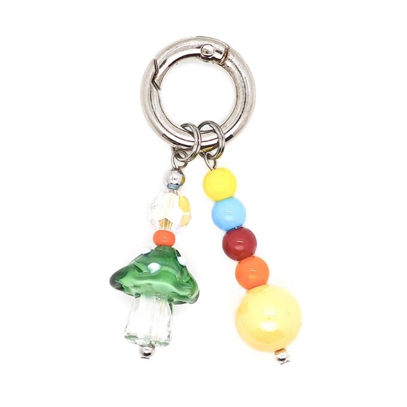 Artistic Mushroom Beaded Keyring Acrylic Sturdy Craftsmanship Stylish Bag Charm Car Accessory Decoration
Artistic Mushroom Beaded Keyring Acrylic Sturdy Craftsmanship Stylish Bag Charm Car Accessory Decoration