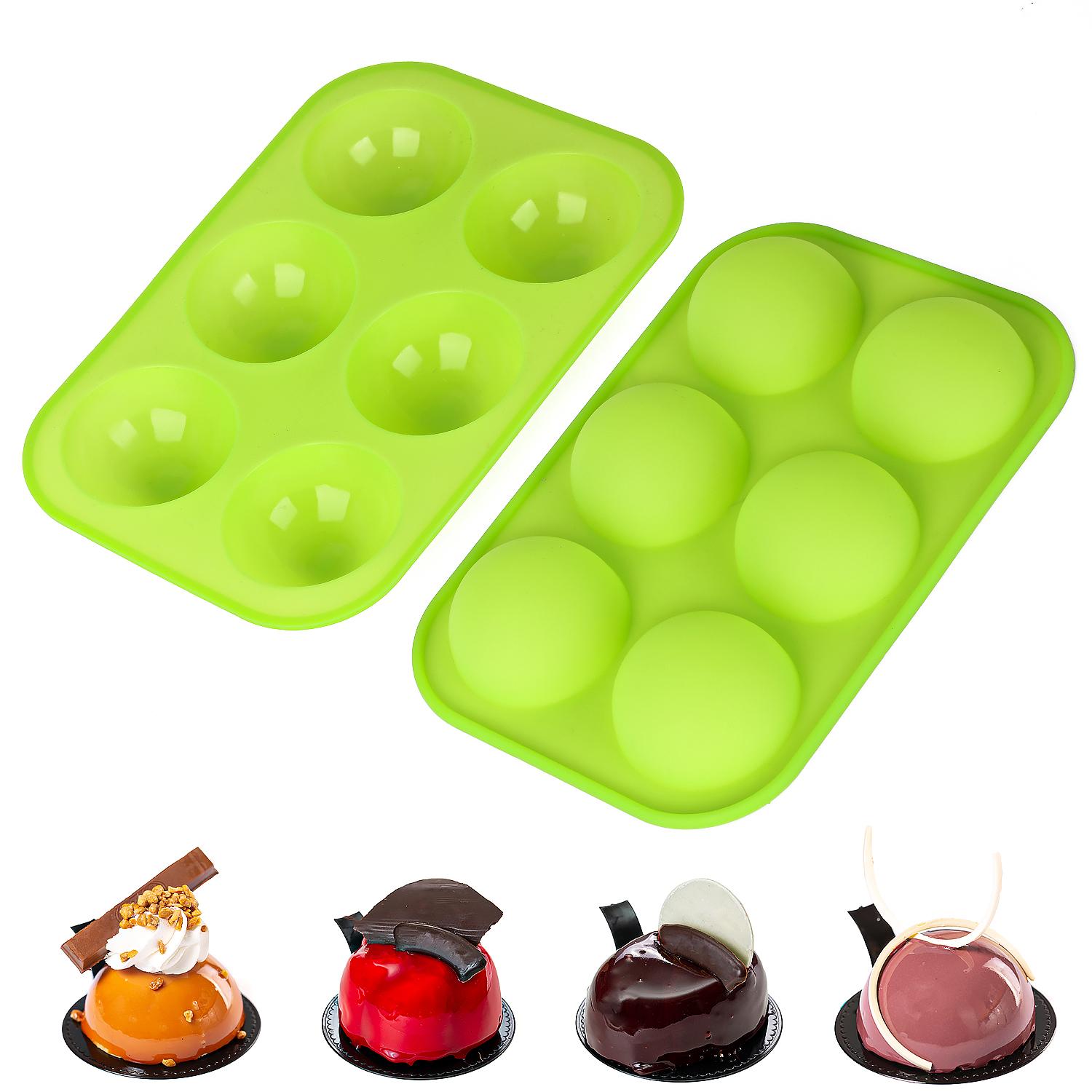 2pcs Semi-spherical Silicone Mold Diy Non-stick Cake Mold Food Grade Silicone Cake Mold Biscuit Baking Mold For Chocolate Cake зелёный
2pcs Semi-spherical Silicone Mold Diy Non-stick Cake Mold Food Grade Silicone Cake Mold Biscuit Baking Mold For Chocolate Cake зелёный