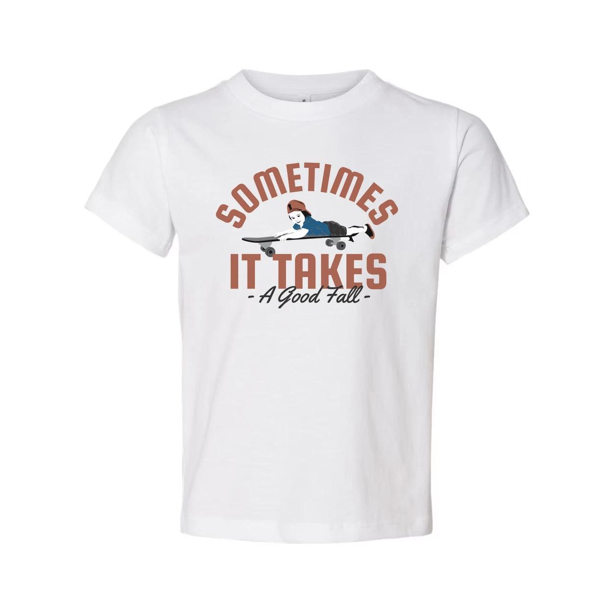 Sometimes It Takes A Good Fall Skateboard Graphic Tee For Unisex Short Sleeve Sh XL
Sometimes It Takes A Good Fall Skateboard Graphic Tee For Unisex Short Sleeve Sh XL