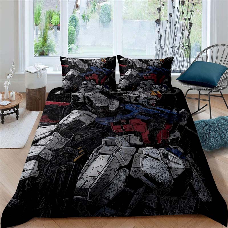 3D printed Mobile Suit Gundam bedding set, printed single duvet cover and pillowcase three-piece set, available in children s 135X200cm
3D printed Mobile Suit Gundam bedding set, printed single duvet cover and pillowcase three-piece set, available in children s 135X200cm