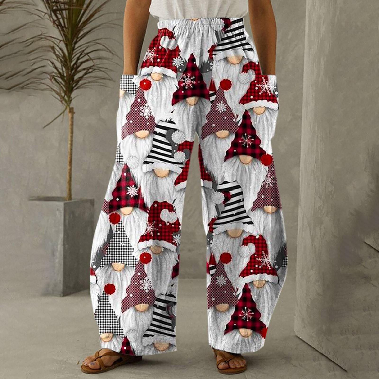 Women Fashion Christmas Snowmen Print Casual Loose Pants Plus Size Loose Pants M бежевий
Women Fashion Christmas Snowmen Print Casual Loose Pants Plus Size Loose Pants M бежевий