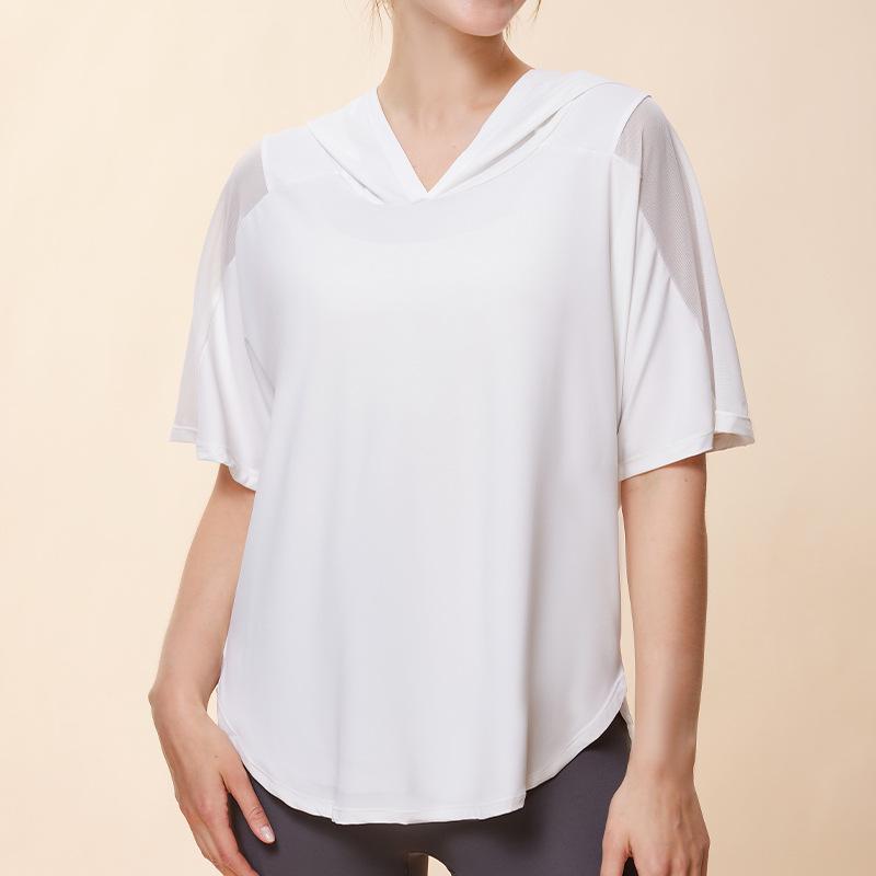 Ice Feel Plus Size Hooded Yoga T-Shirt for Women, Slimming and Hip Covering Small
Ice Feel Plus Size Hooded Yoga T-Shirt for Women, Slimming and Hip Covering Small