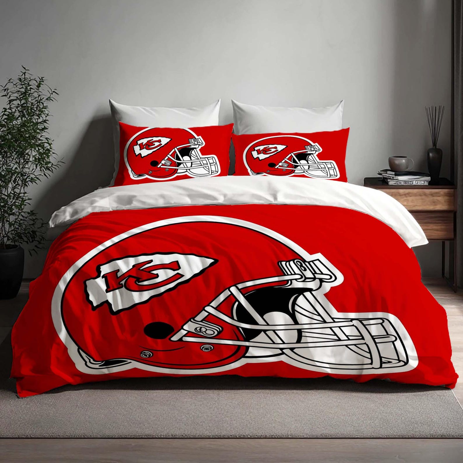Christmas Gift Kansas City Chiefs Duvet Cover Three Bedding Set Custom Name Birthday Bedding Quilt Cover Halloween Gift Back to School. 135x200cm
Christmas Gift Kansas City Chiefs Duvet Cover Three Bedding Set Custom Name Birthday Bedding Quilt Cover Halloween Gift Back to School. 135x200cm