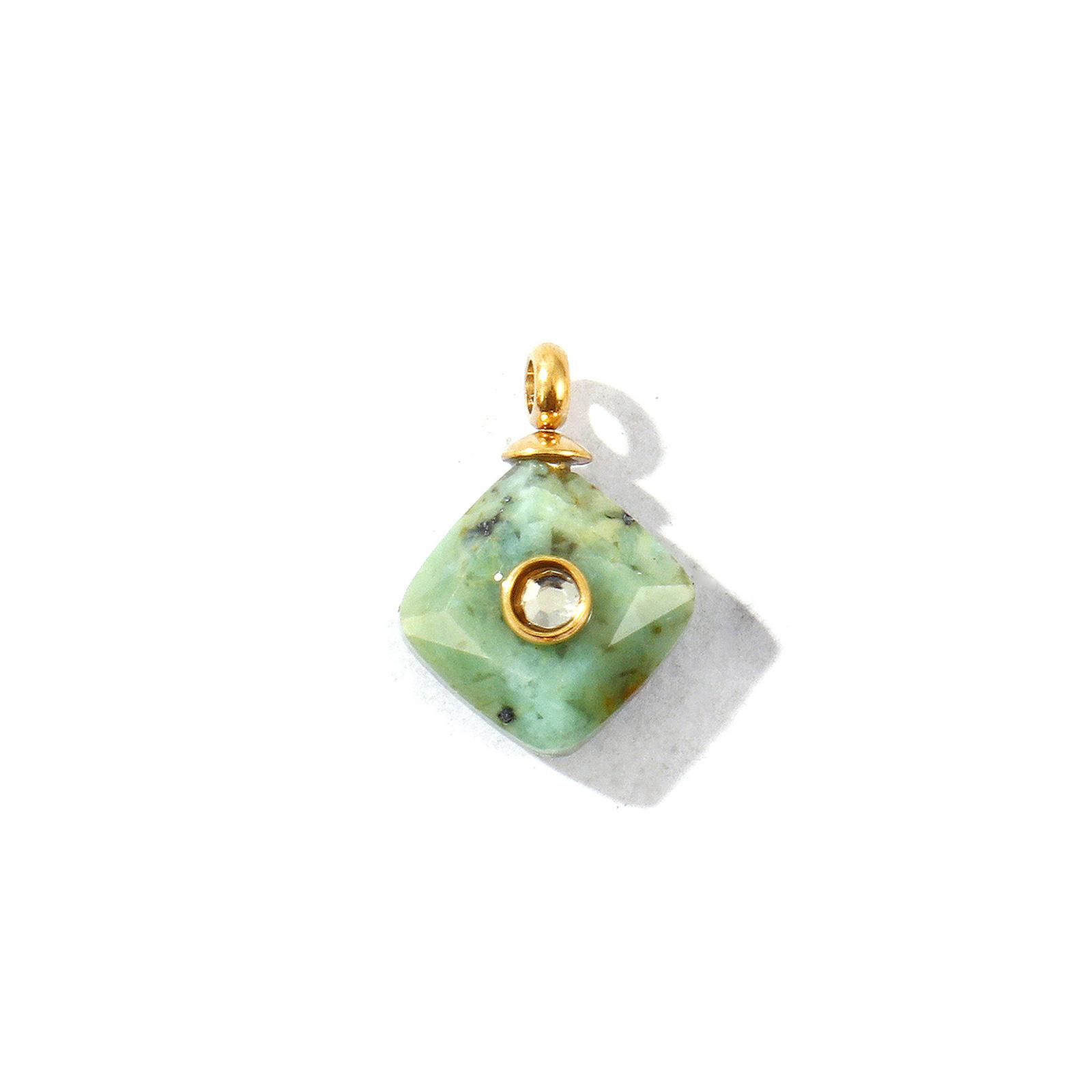 1 Piece Rhombus Natural Stone Charms Clear Rhinestone 304 Stainless Steel 14K Gold Plated Pendants For DIY Necklace 13mm X 10mm
1 Piece Rhombus Natural Stone Charms Clear Rhinestone 304 Stainless Steel 14K Gold Plated Pendants For DIY Necklace 13mm X 10mm