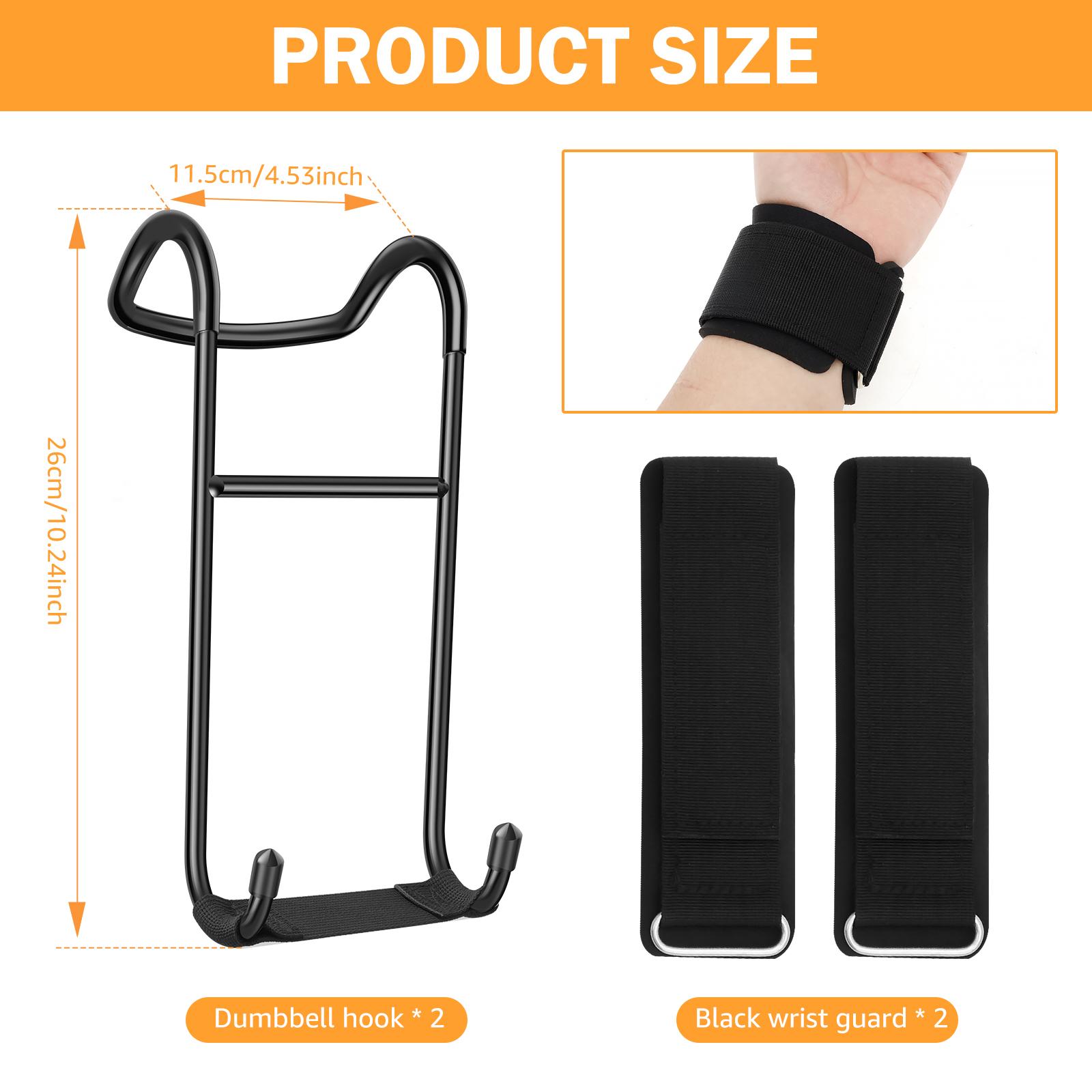 2PCS/Set Dumbbell Spotter Hooks Hold Up Hangers Heavy Power Dumbbells Rack Attachments for Dumbbell Bench Press Chest & Shoulder чёрный
2PCS/Set Dumbbell Spotter Hooks Hold Up Hangers Heavy Power Dumbbells Rack Attachments for Dumbbell Bench Press Chest & Shoulder чёрный