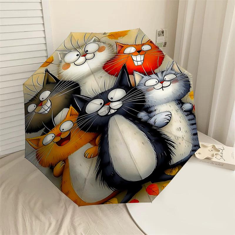 1PC cat autumn Automatic Open/Close Umbrella with Windproof, 8-Rib Sturdy Canopy, Durable Ribs, Fashionable Design,1272a
1PC cat autumn Automatic Open/Close Umbrella with Windproof, 8-Rib Sturdy Canopy, Durable Ribs, Fashionable Design,1272a
