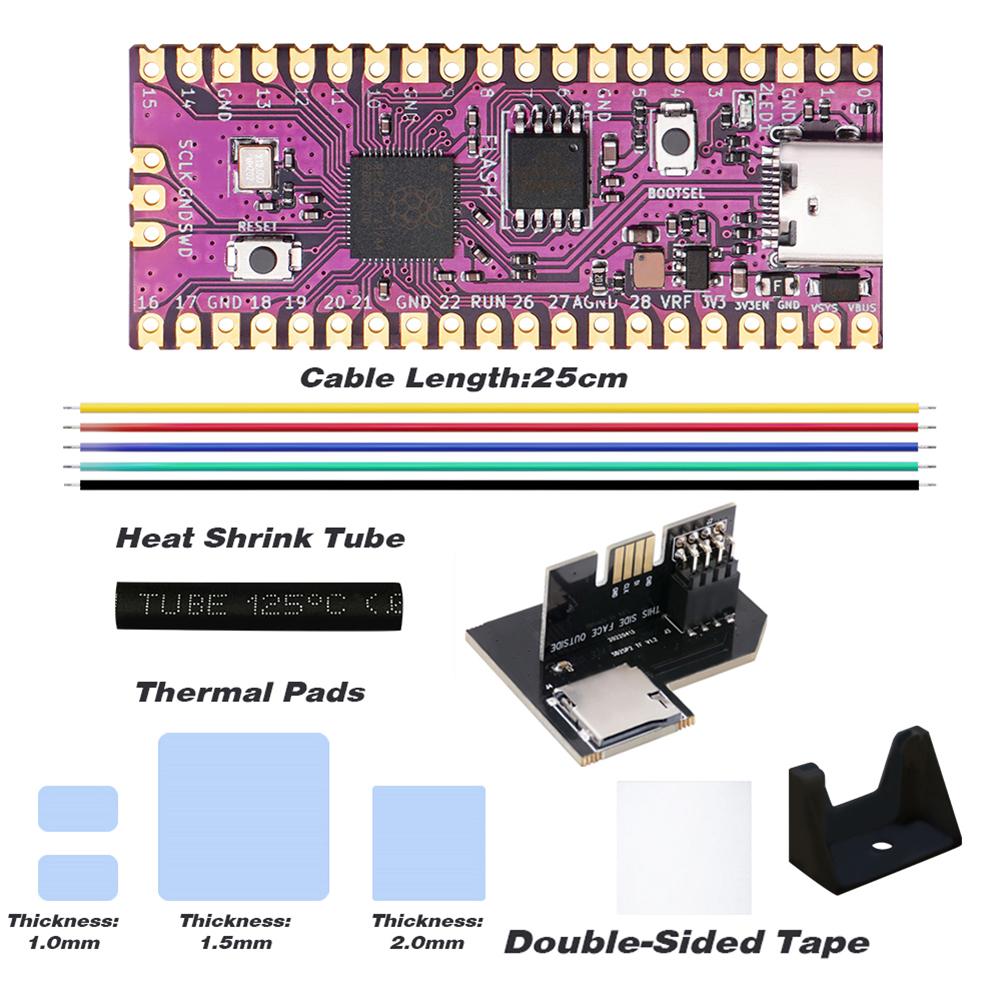19 Kit Pi Pico Board Picoboot IPL Replacement Modchip and SD2SP2 Adapter Card Reader for Nintendo GameCube NGC Game Console
19 Kit Pi Pico Board Picoboot IPL Replacement Modchip and SD2SP2 Adapter Card Reader for Nintendo GameCube NGC Game Console