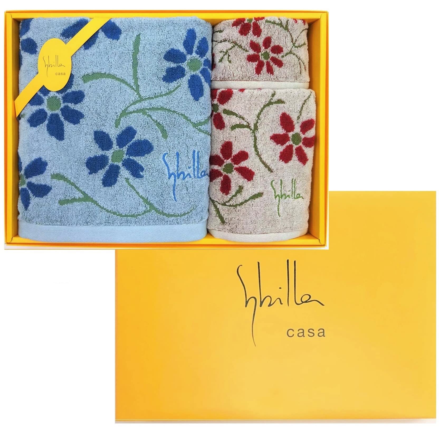 sybilla Enrasada Towel Gift Set Bath Towel Face Towel Mini Towel 1 each 94091 (Blue) / (Beige) / (Beige)
sybilla Enrasada Towel Gift Set Bath Towel Face Towel Mini Towel 1 each 94091 (Blue) / (Beige) / (Beige)