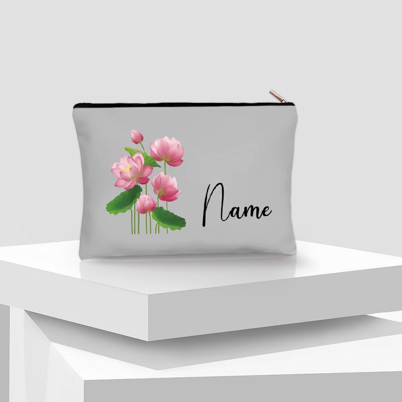 Flower Personalized Name Lipstick Bag Travel Make Up Pouch Kawaii Coin Purse Aesthetics Cosmetic Organizer Gift for Your Lover
Flower Personalized Name Lipstick Bag Travel Make Up Pouch Kawaii Coin Purse Aesthetics Cosmetic Organizer Gift for Your Lover