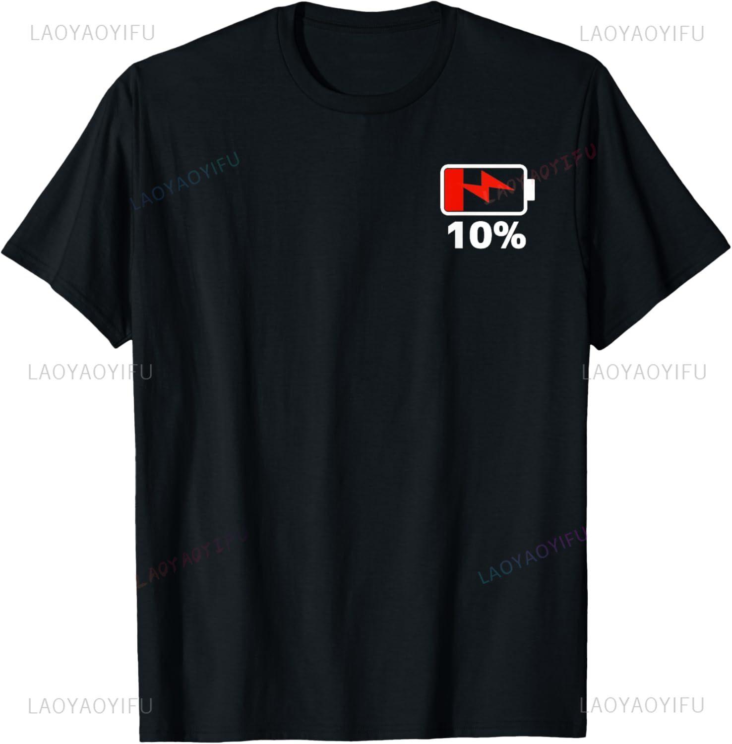 Battery 10% Shirt Remaining Battery Dead Shirt Battery Low T-Shirt Unisex Summer Streetwear Tops Mens T Shirt Ropa Hombre 4XL
Battery 10% Shirt Remaining Battery Dead Shirt Battery Low T-Shirt Unisex Summer Streetwear Tops Mens T Shirt Ropa Hombre 4XL