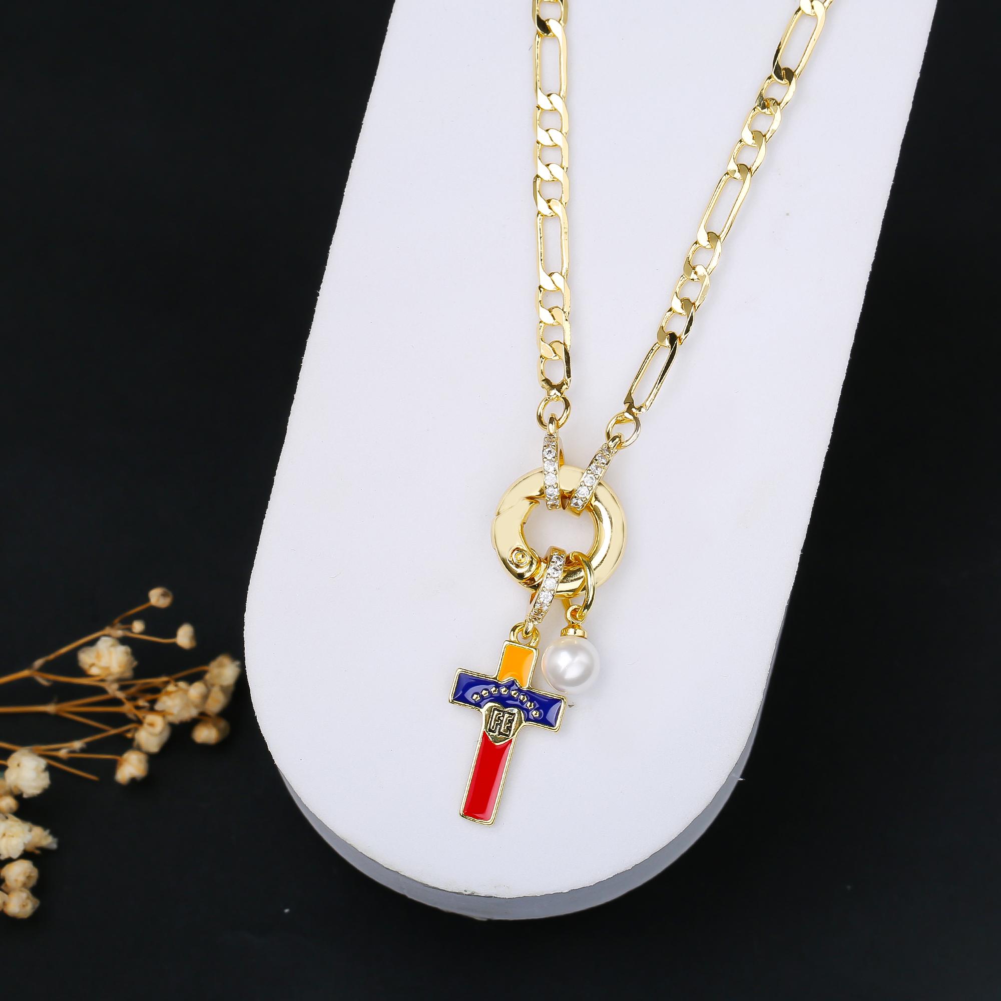 Hot Sale Venezuela Flag Cross Pendant Necklace Simple for Man Woman Party Birthday Zircon National Day Gift Choker
Hot Sale Venezuela Flag Cross Pendant Necklace Simple for Man Woman Party Birthday Zircon National Day Gift Choker