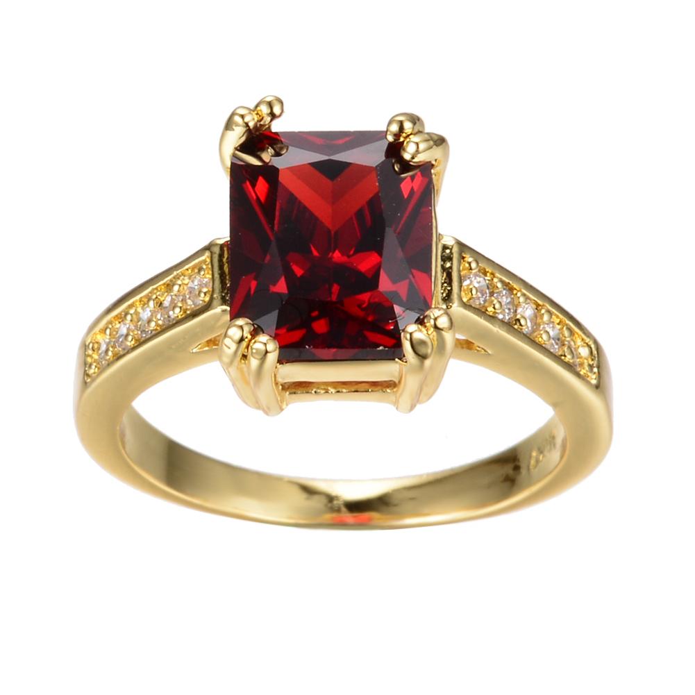 Luxury Female Red Crystal Stone Charm Gold Color Thin Wedding Jewelry For Women Vintage Square Zircon Engagement Ring 10
Luxury Female Red Crystal Stone Charm Gold Color Thin Wedding Jewelry For Women Vintage Square Zircon Engagement Ring 10