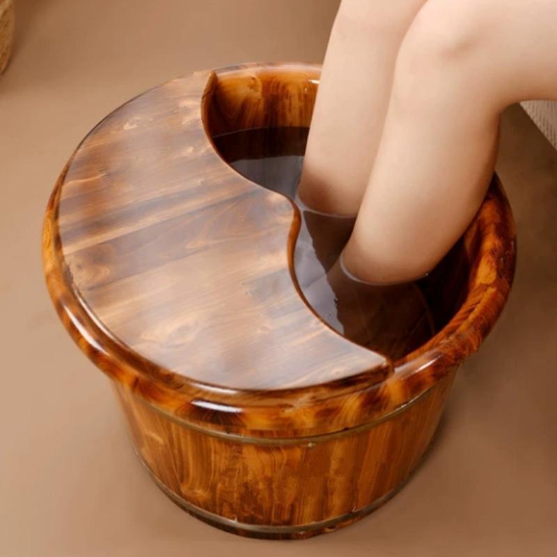 1PC Covered health foot bath tub carbonized foot bath tub household foot basin thickened solid wood with acupoints foot bath tub
1PC Covered health foot bath tub carbonized foot bath tub household foot basin thickened solid wood with acupoints foot bath tub