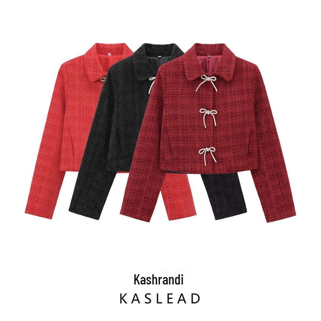 2024 Winter Women s European & American Style Fashion Textured Coat with Bow Buttons Small вино красного
2024 Winter Women s European & American Style Fashion Textured Coat with Bow Buttons Small вино красного