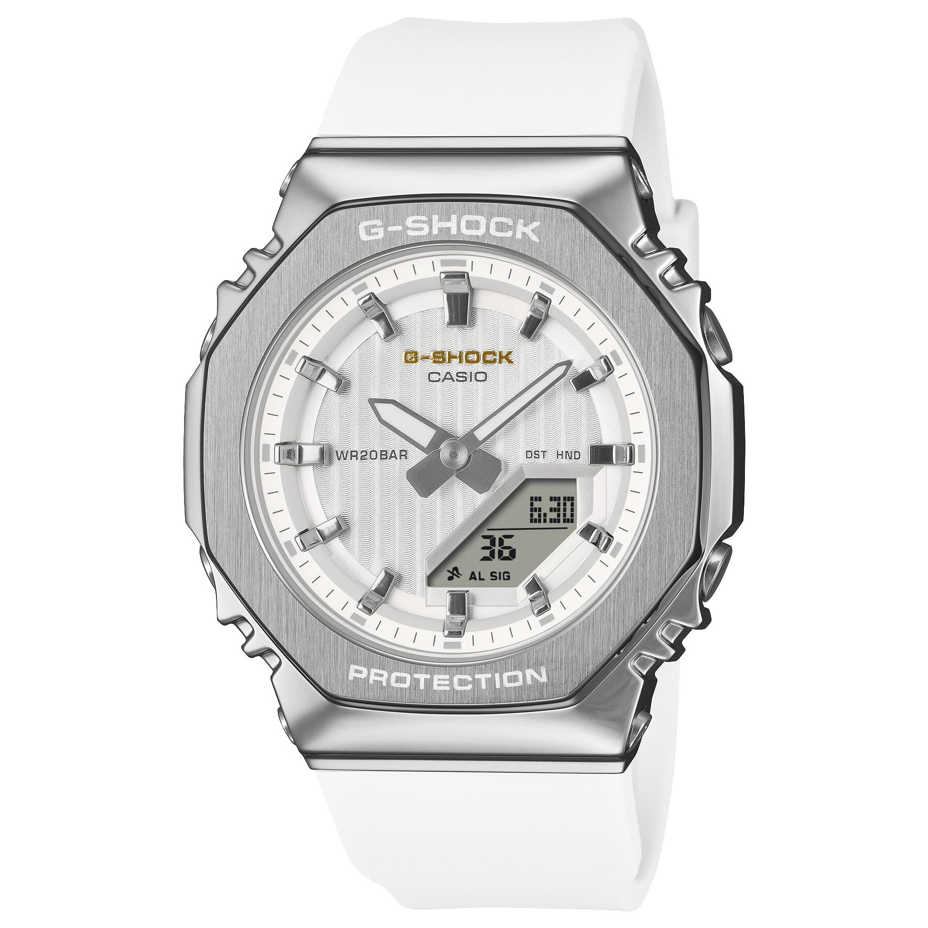 Casio Жіночий годинник G-Shock, Колекція Precious Heart 2025, Екологічний металевий корпус, GM-S2110SH-7AJF, Білий, Оригінальна модель Японії
Casio Жіночий годинник G-Shock, Колекція Precious Heart 2025, Екологічний металевий корпус, GM-S2110SH-7AJF, Білий, Оригінальна модель Японії