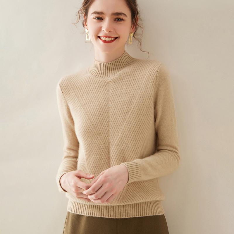 Women s Pure Cashmere Semi-High Neck Solid Color Thick Pullover Sweater for Autumn and Winter Medium
Women s Pure Cashmere Semi-High Neck Solid Color Thick Pullover Sweater for Autumn and Winter Medium